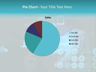 Whiteboard Businessman Interface PowerPoint Template