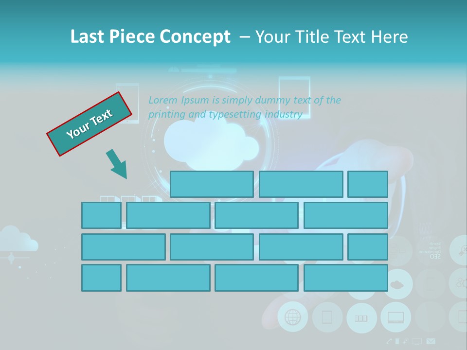 Whiteboard Businessman Interface PowerPoint Template