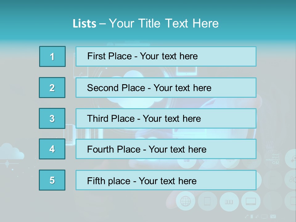 Whiteboard Businessman Interface PowerPoint Template