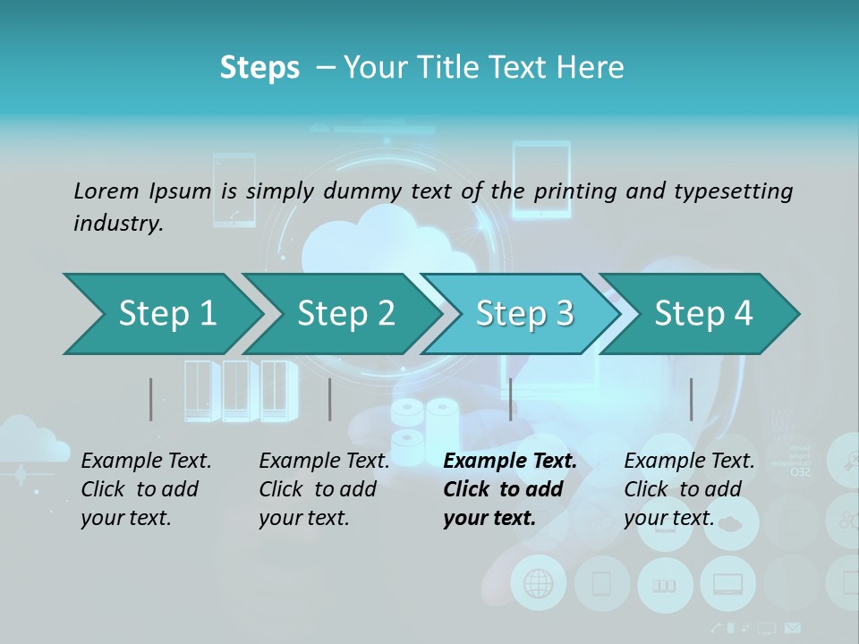 Whiteboard Businessman Interface PowerPoint Template