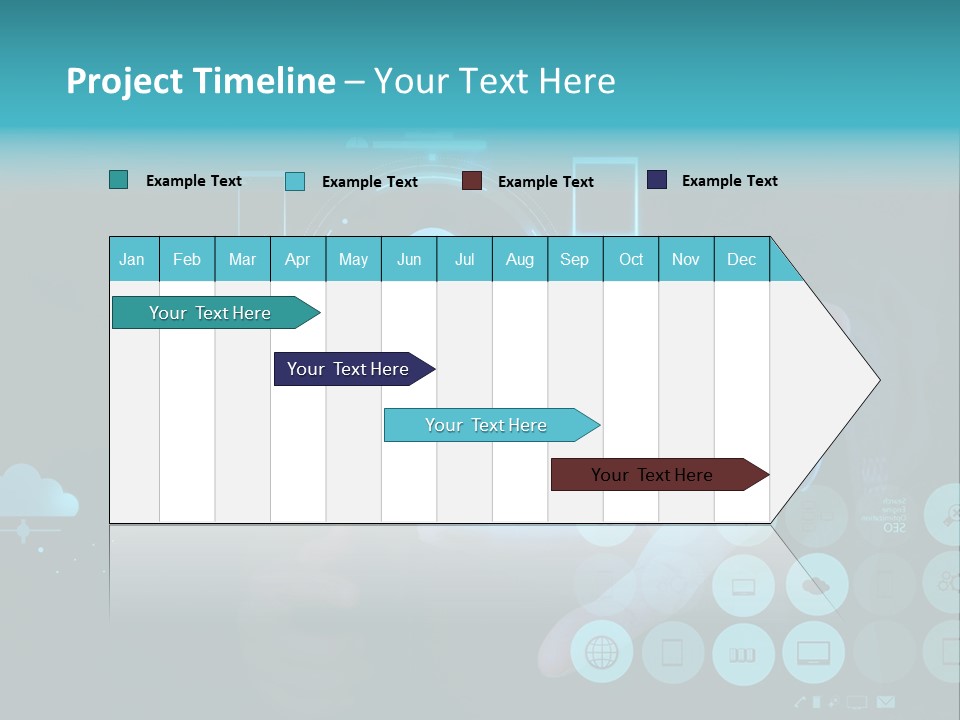 Whiteboard Businessman Interface PowerPoint Template