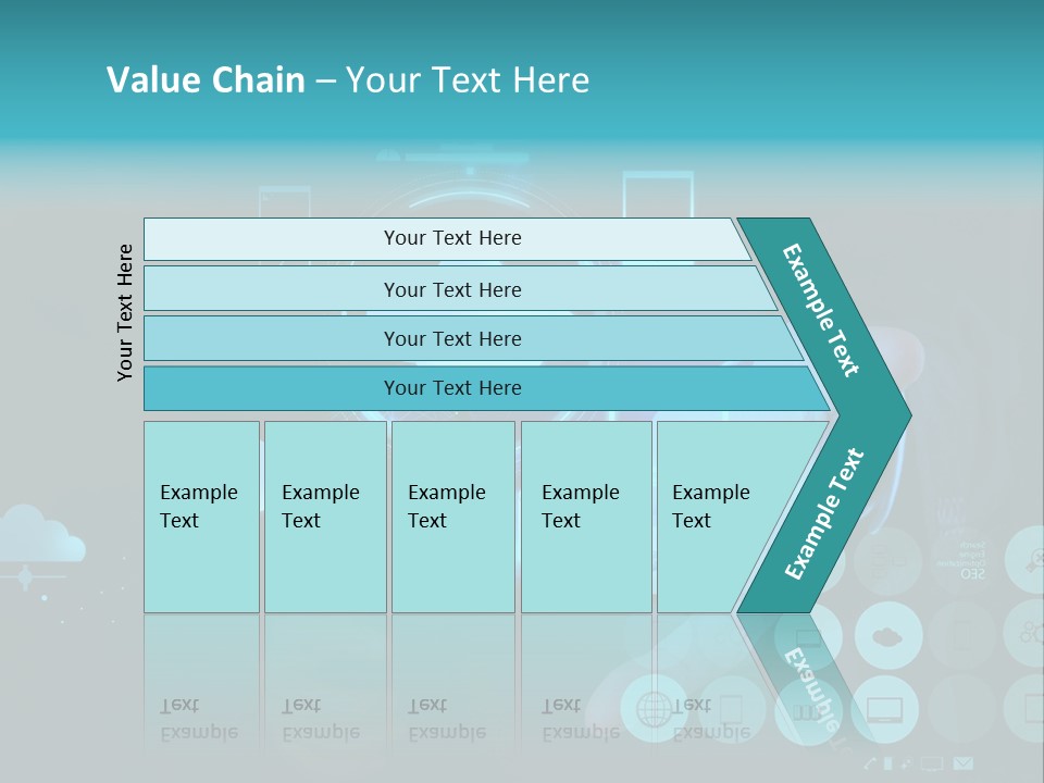 Whiteboard Businessman Interface PowerPoint Template