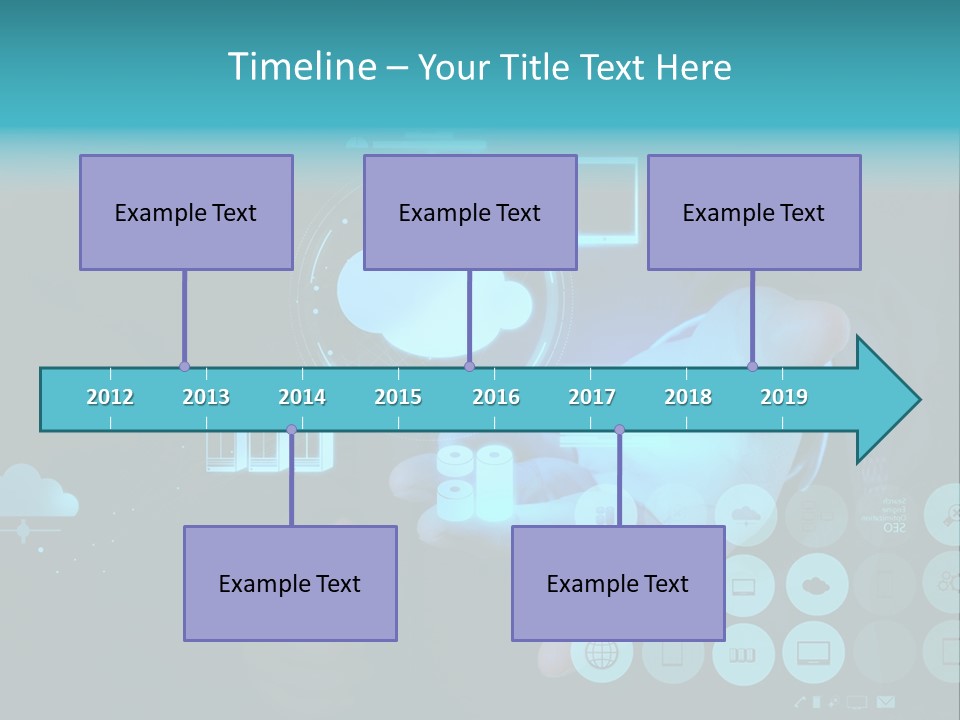 Whiteboard Businessman Interface PowerPoint Template