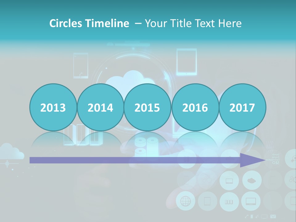 Whiteboard Businessman Interface PowerPoint Template