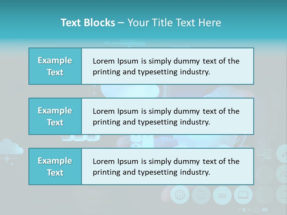 Whiteboard Businessman Interface PowerPoint Template