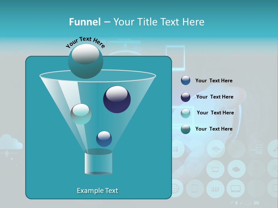 Whiteboard Businessman Interface PowerPoint Template