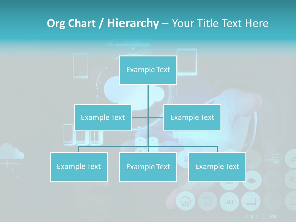 Whiteboard Businessman Interface PowerPoint Template