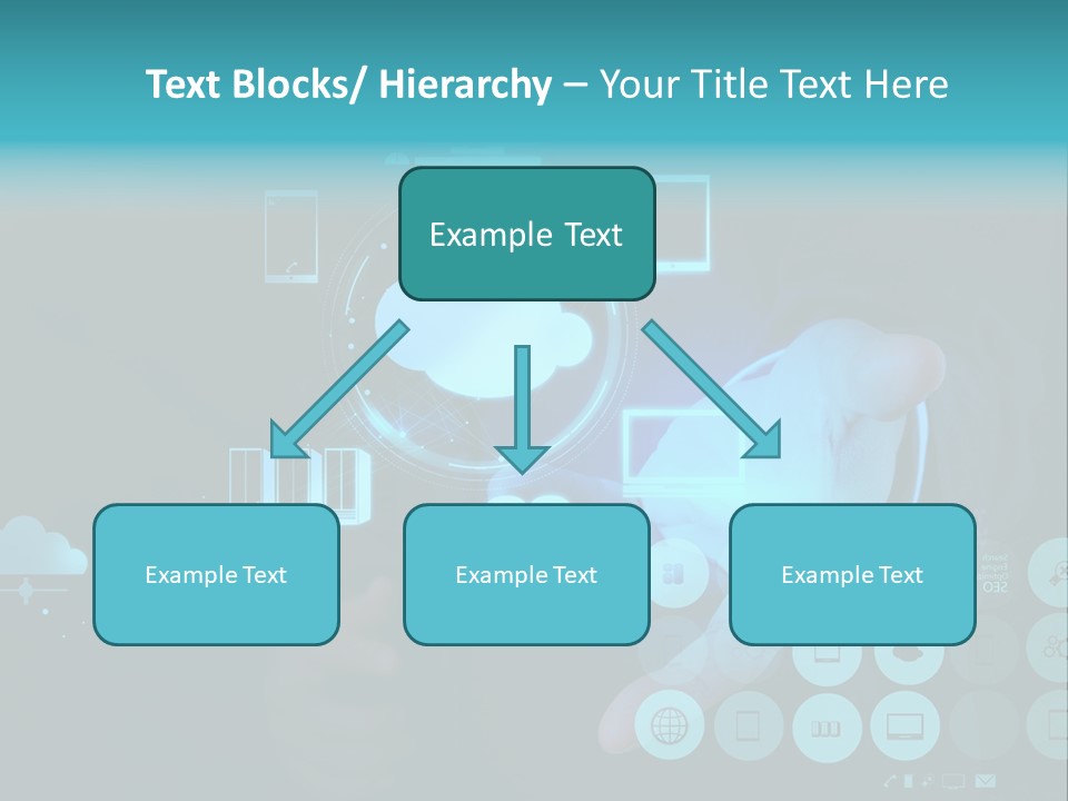 Whiteboard Businessman Interface PowerPoint Template