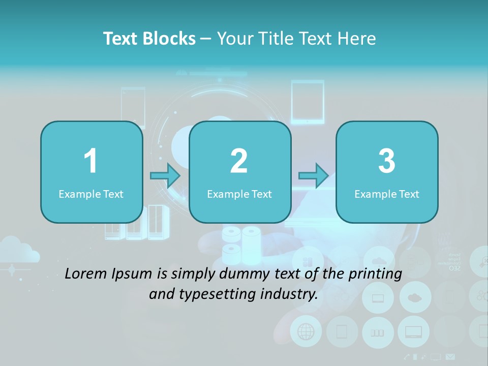 Whiteboard Businessman Interface PowerPoint Template