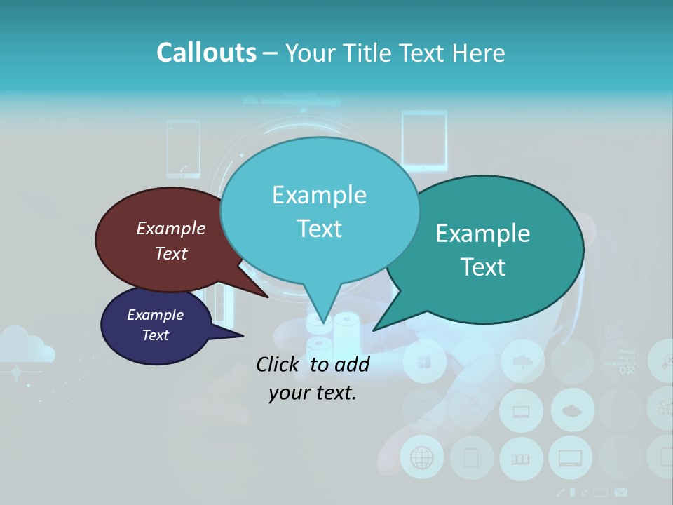 Whiteboard Businessman Interface PowerPoint Template