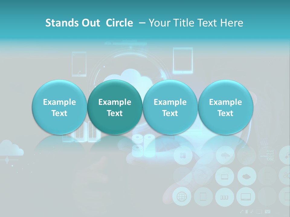 Whiteboard Businessman Interface PowerPoint Template