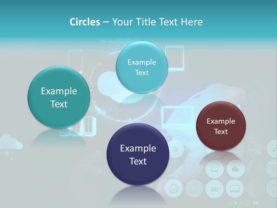 Whiteboard Businessman Interface PowerPoint Template