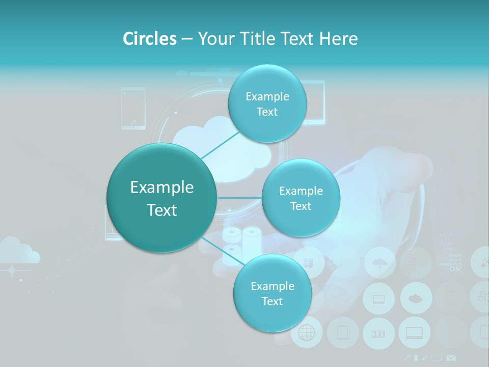Whiteboard Businessman Interface PowerPoint Template