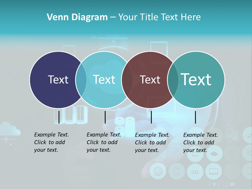 Whiteboard Businessman Interface PowerPoint Template