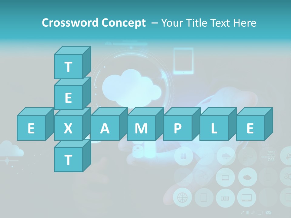 Whiteboard Businessman Interface PowerPoint Template