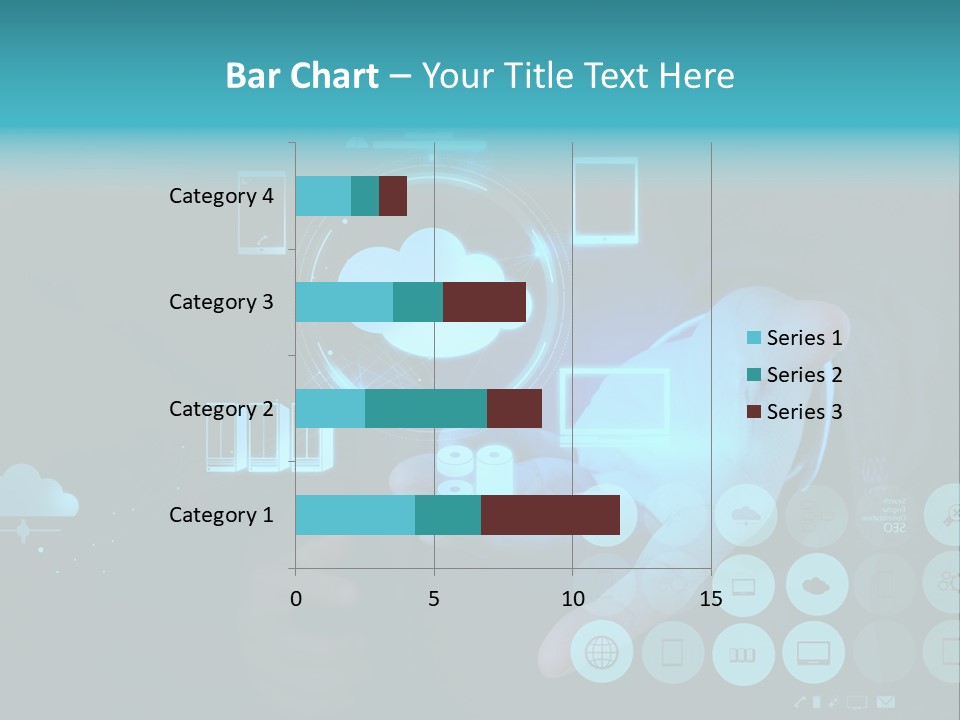 Whiteboard Businessman Interface PowerPoint Template