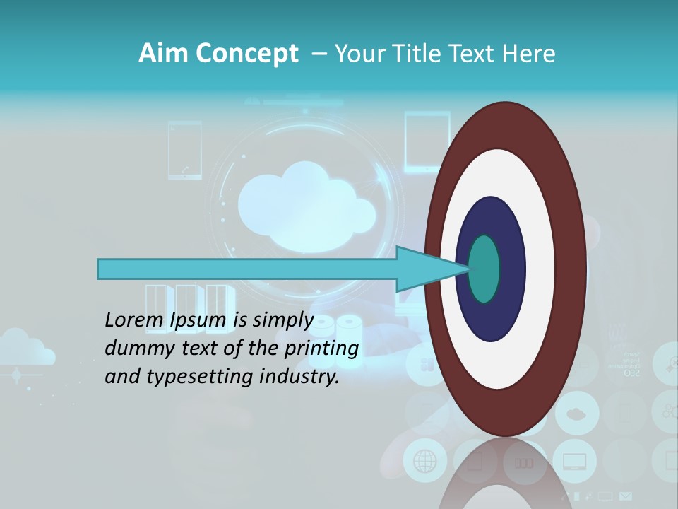 Whiteboard Businessman Interface PowerPoint Template