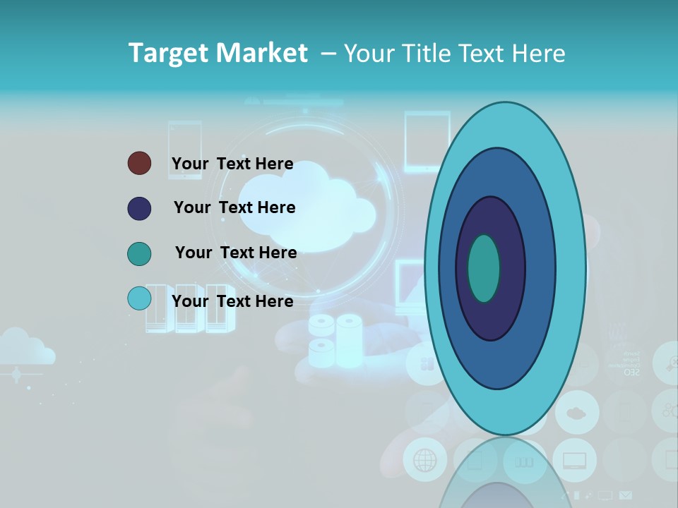Whiteboard Businessman Interface PowerPoint Template