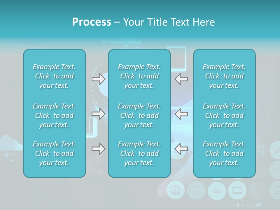 Whiteboard Businessman Interface PowerPoint Template