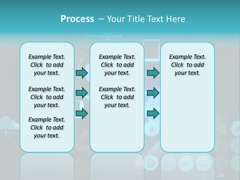 Whiteboard Businessman Interface PowerPoint Template