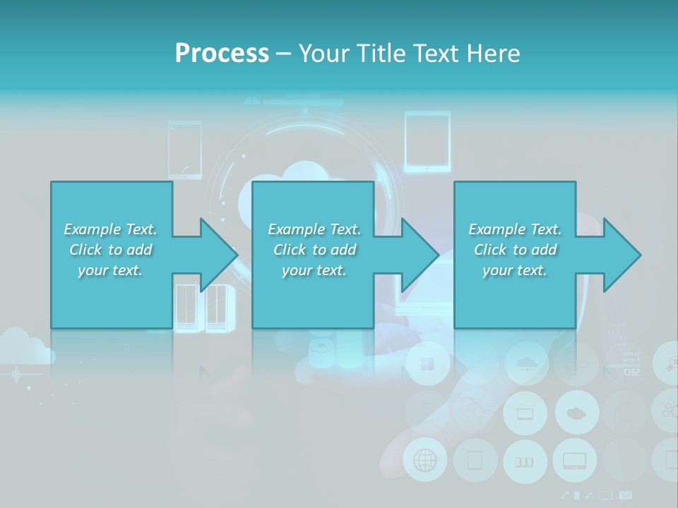 Whiteboard Businessman Interface PowerPoint Template