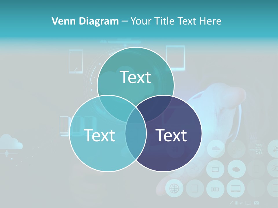 Whiteboard Businessman Interface PowerPoint Template