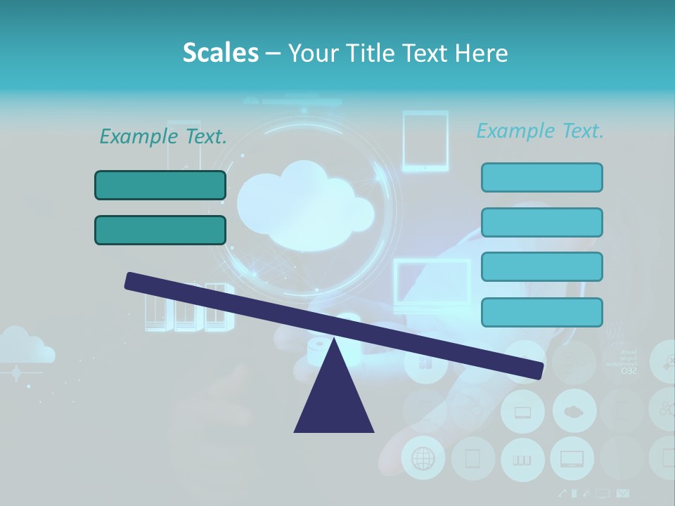 Whiteboard Businessman Interface PowerPoint Template