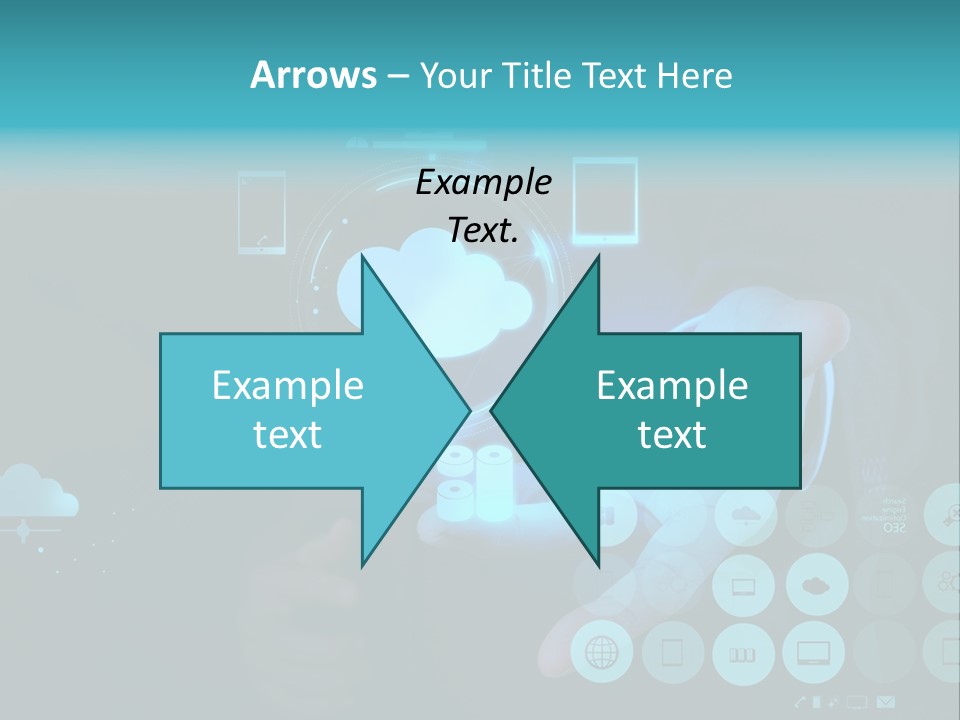 Whiteboard Businessman Interface PowerPoint Template