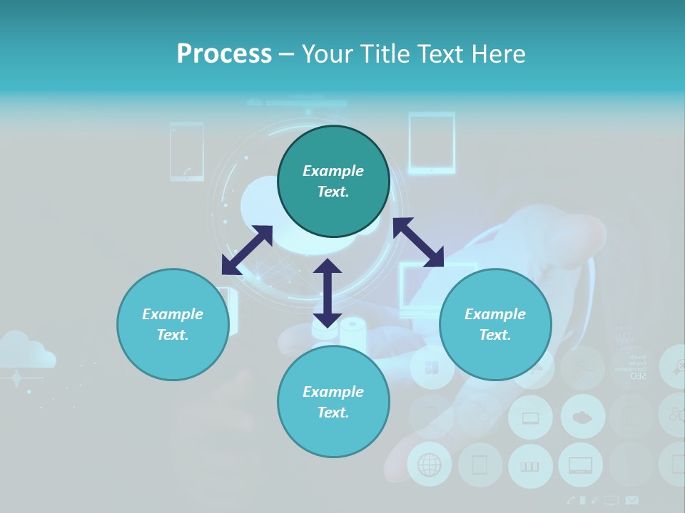 Whiteboard Businessman Interface PowerPoint Template