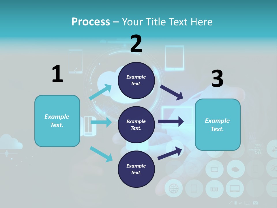 Whiteboard Businessman Interface PowerPoint Template