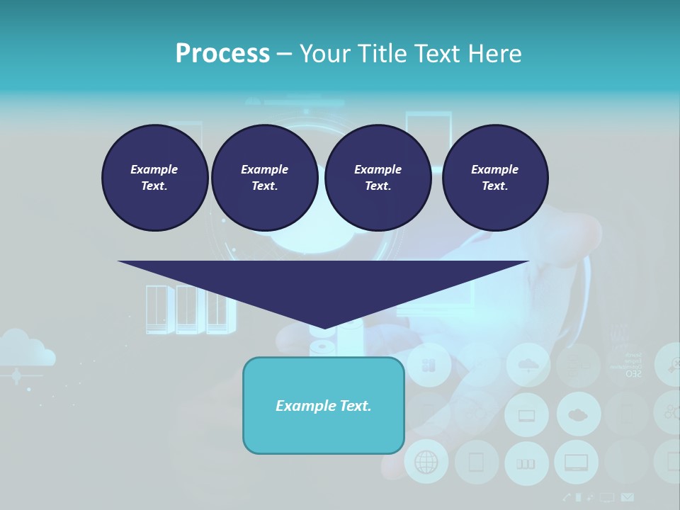 Whiteboard Businessman Interface PowerPoint Template