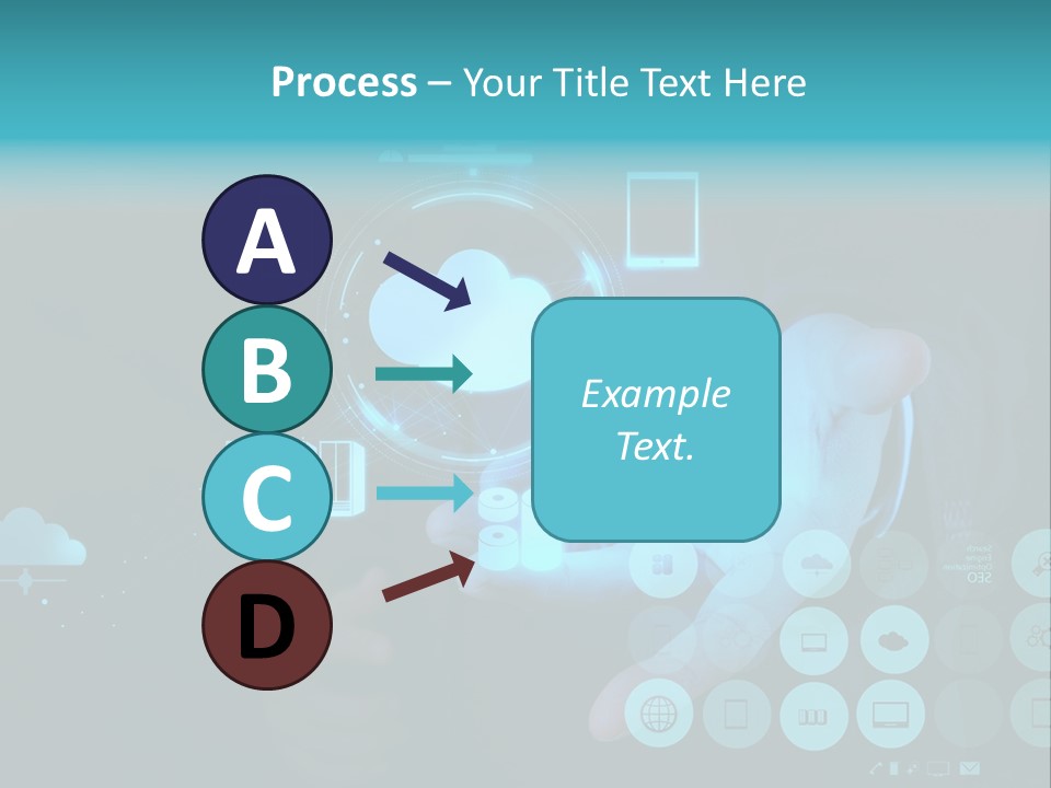 Whiteboard Businessman Interface PowerPoint Template