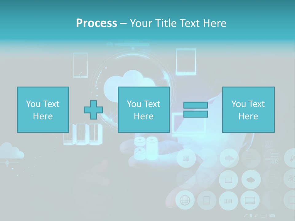 Whiteboard Businessman Interface PowerPoint Template