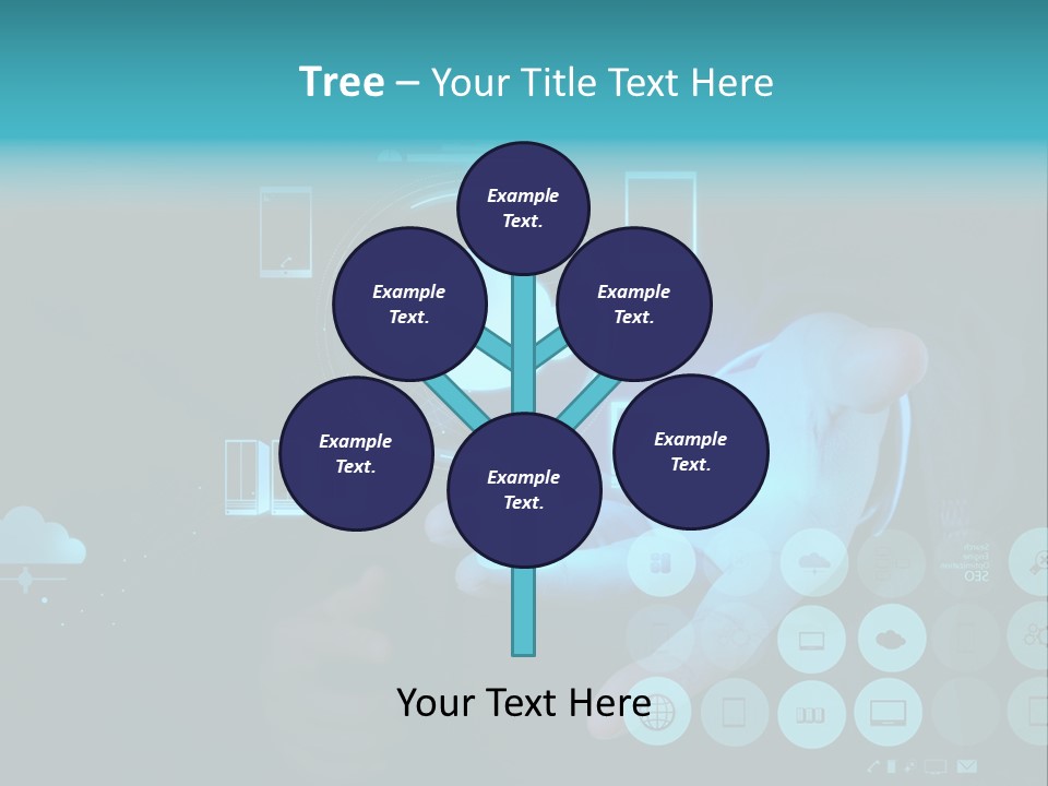 Whiteboard Businessman Interface PowerPoint Template