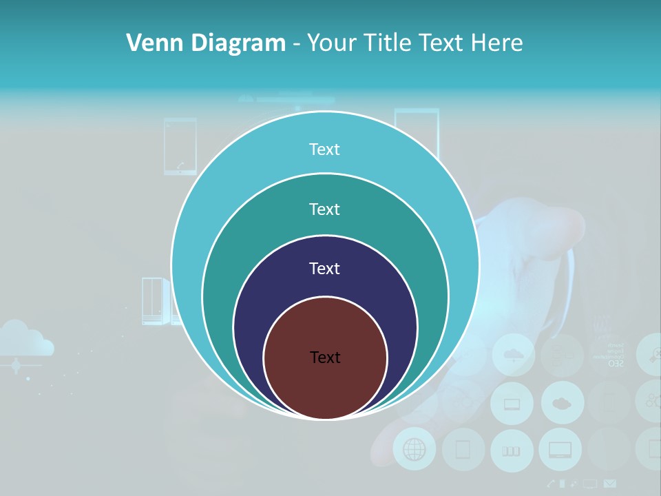 Whiteboard Businessman Interface PowerPoint Template