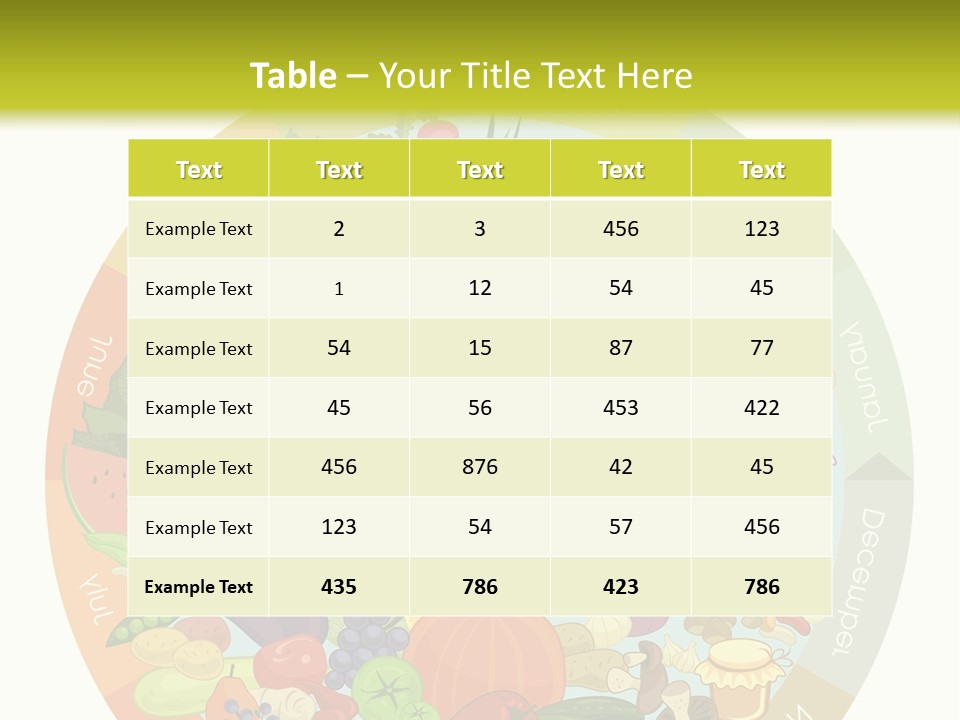 Growing Kitchen Vegan PowerPoint Template