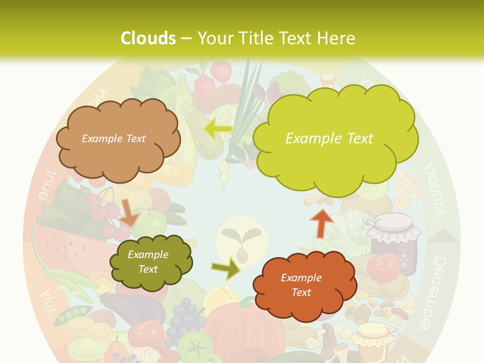 Growing Kitchen Vegan PowerPoint Template