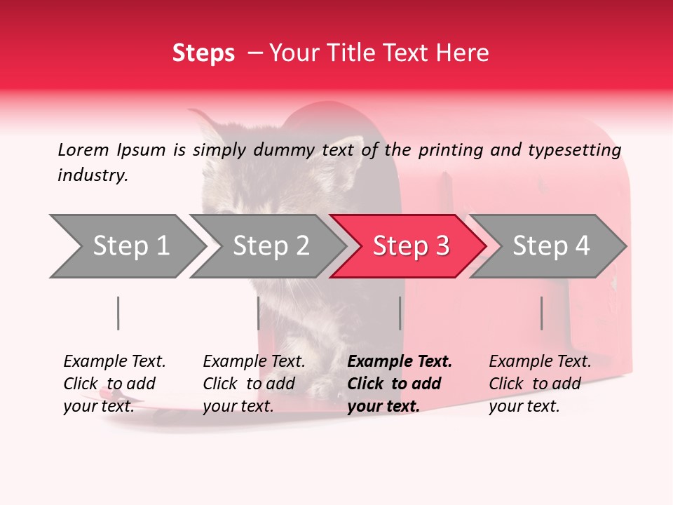 Kitty Single Animal Mammal PowerPoint Template