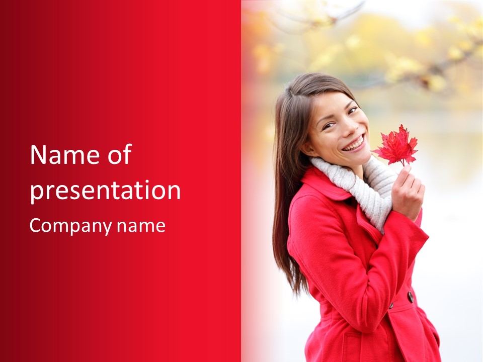 Skincare Red Season PowerPoint Template