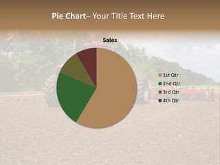 The Tractor Cultivates The Land PowerPoint Template
