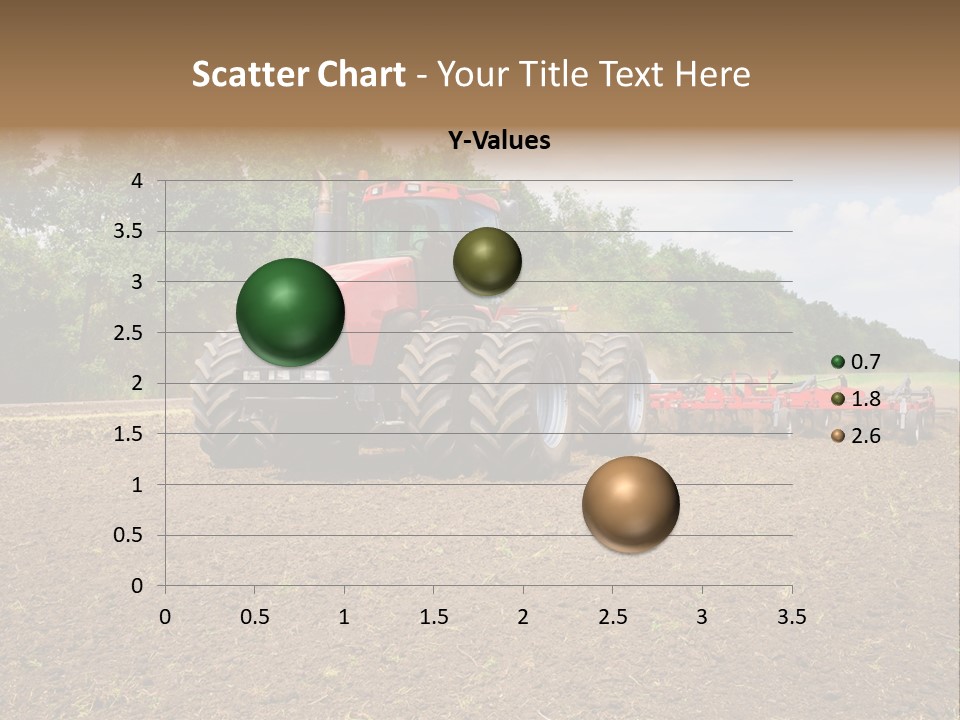 The Tractor Cultivates The Land PowerPoint Template