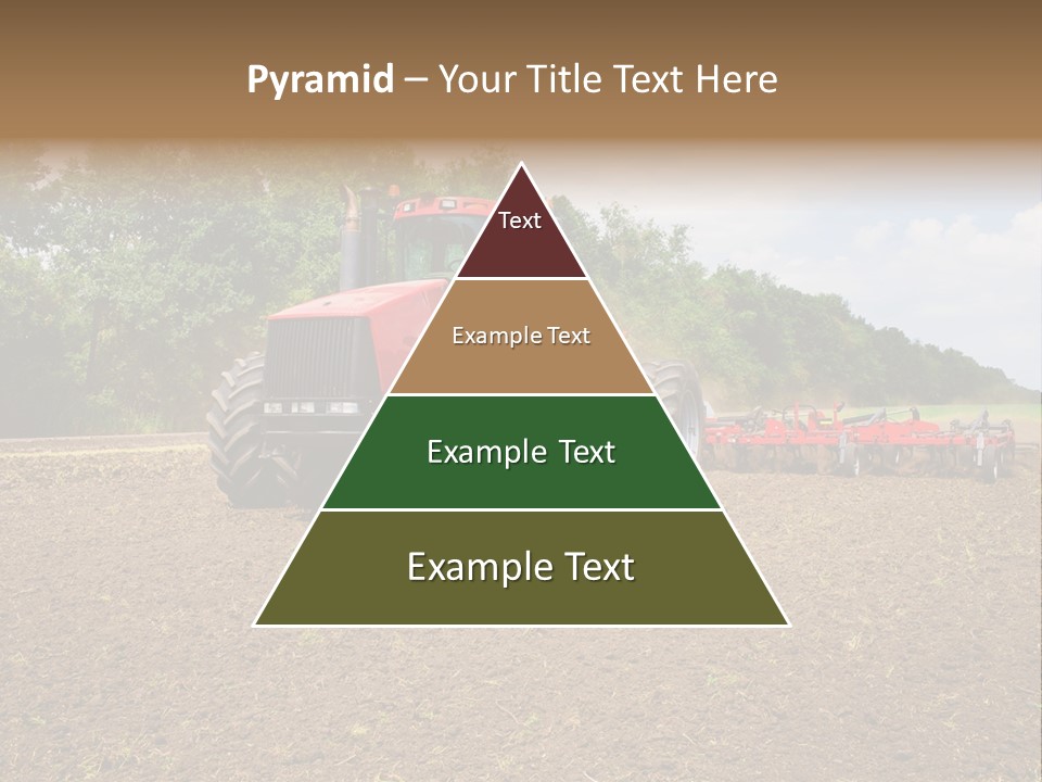The Tractor Cultivates The Land PowerPoint Template