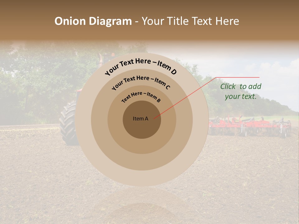 The Tractor Cultivates The Land PowerPoint Template