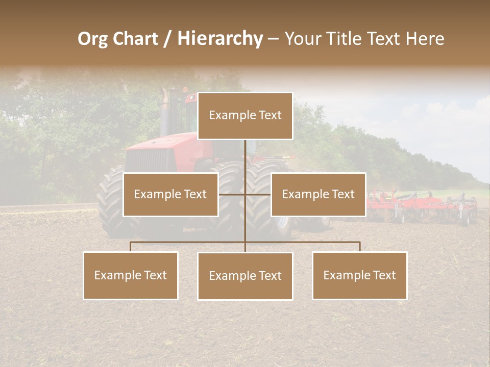 The Tractor Cultivates The Land PowerPoint Template