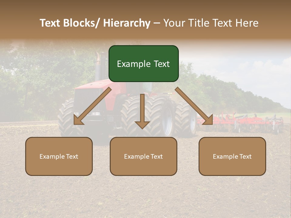 The Tractor Cultivates The Land PowerPoint Template