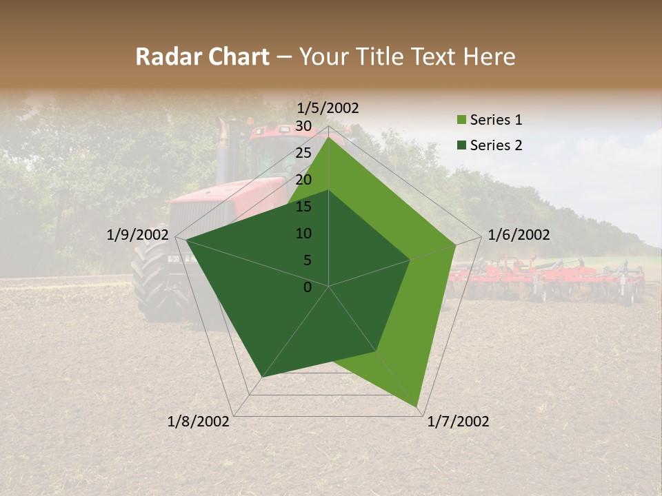 The Tractor Cultivates The Land PowerPoint Template