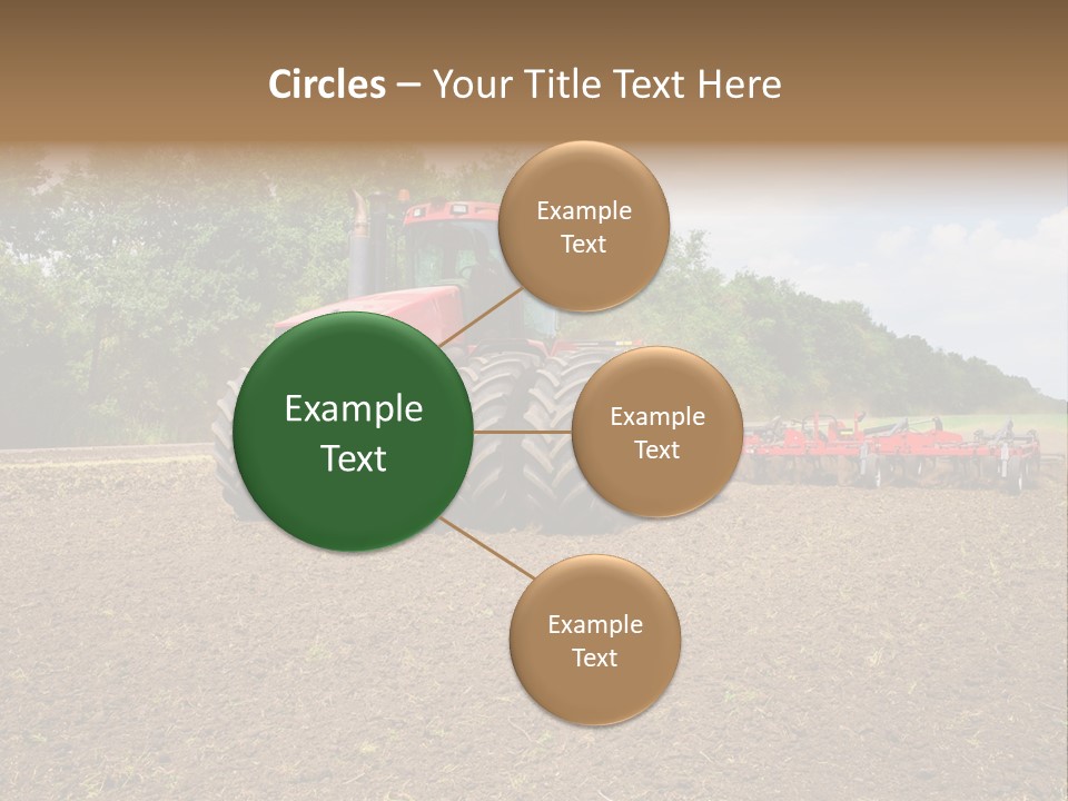 The Tractor Cultivates The Land PowerPoint Template