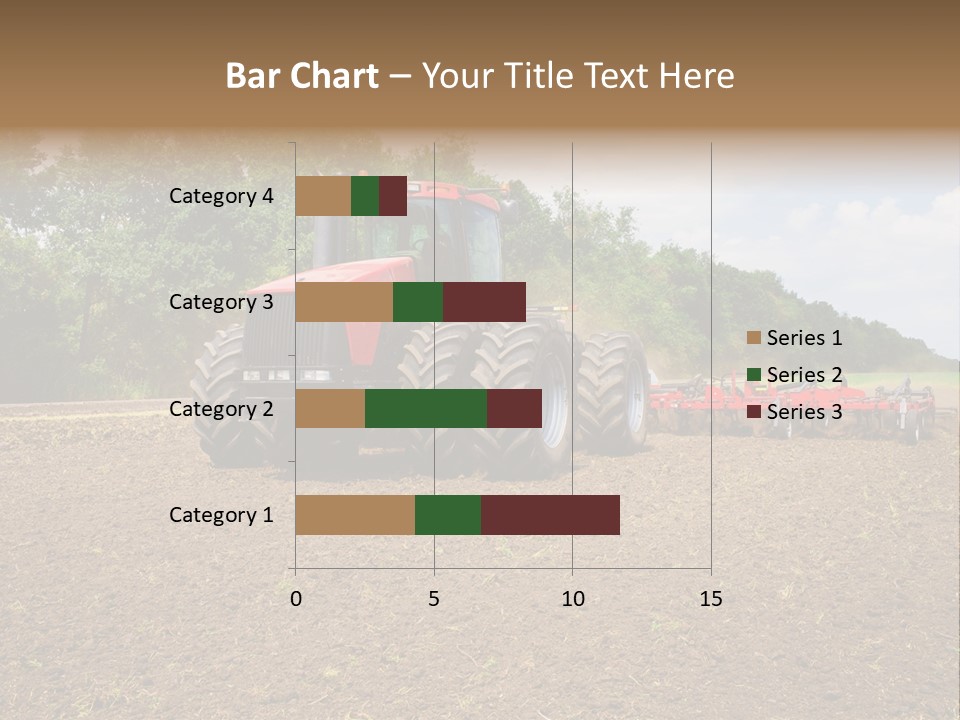 The Tractor Cultivates The Land PowerPoint Template