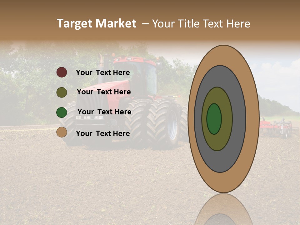 The Tractor Cultivates The Land PowerPoint Template