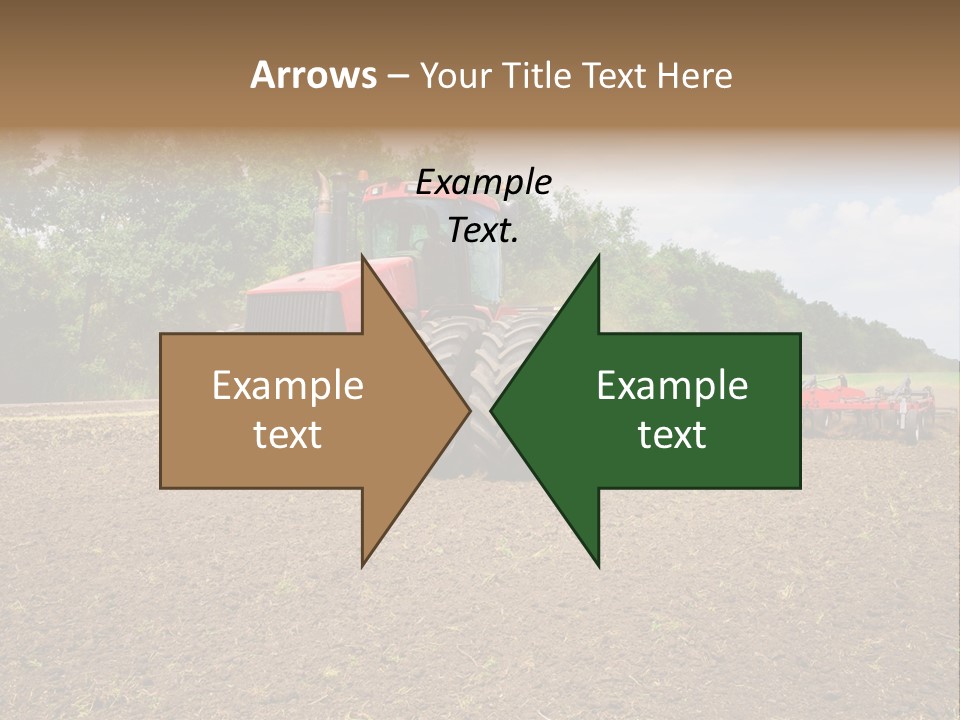 The Tractor Cultivates The Land PowerPoint Template